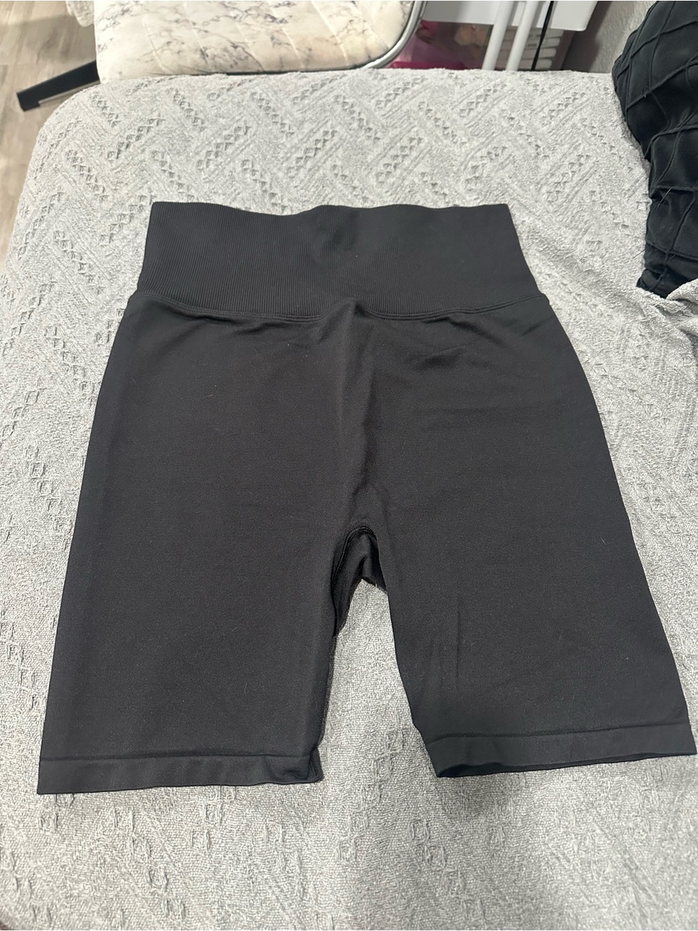 PINK Victoria's Secret Black High-Waist Bike Shorts